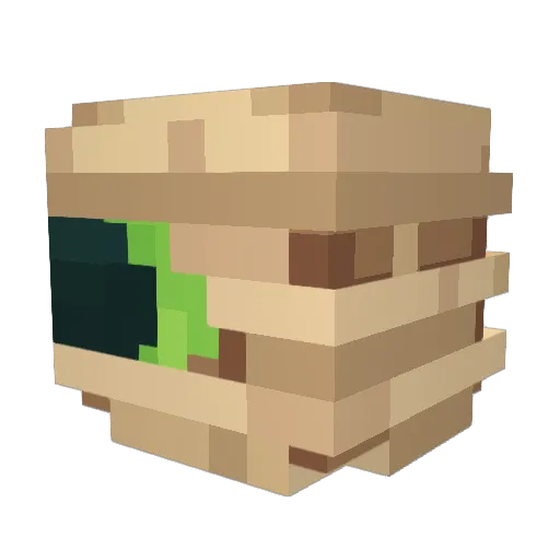 zervation Minecraft avatar head, 3D render