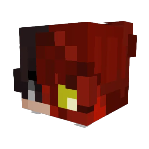 zerventt Minecraft avatar head, 3D render