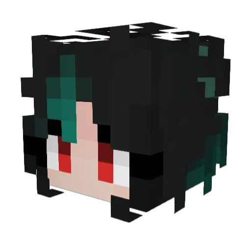 zesteaa Minecraft avatar head, 3D render