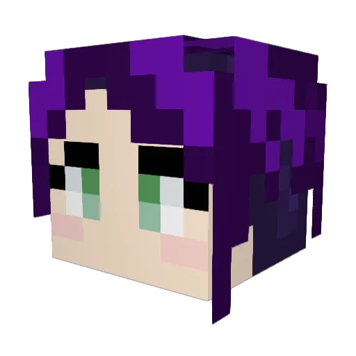 zesty_oj Minecraft avatar head, 3D render