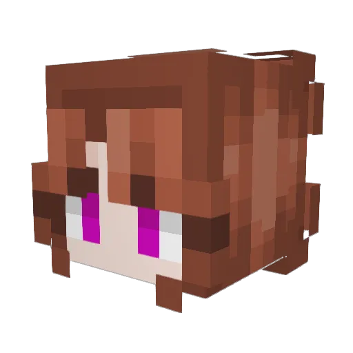 zestybones Minecraft avatar head, 3D render