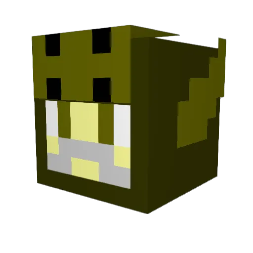 zestydee Minecraft avatar head, 3D render