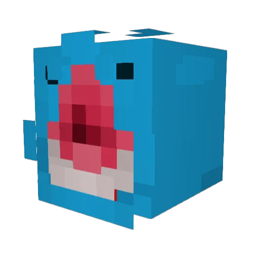 zestyhuh Minecraft avatar head, 3D render