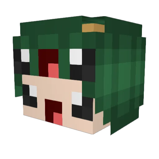 zethyrec Minecraft avatar head, 3D render