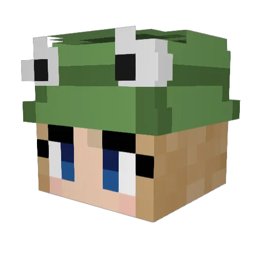 zetka0555 Minecraft avatar head, 3D render