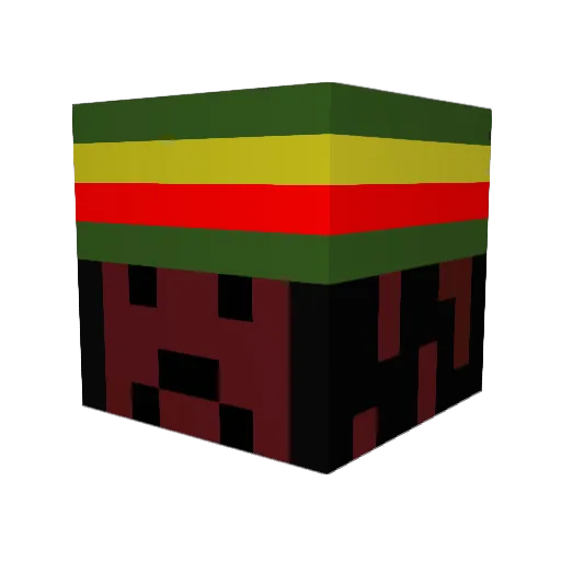 zetox Minecraft avatar head, 3D render