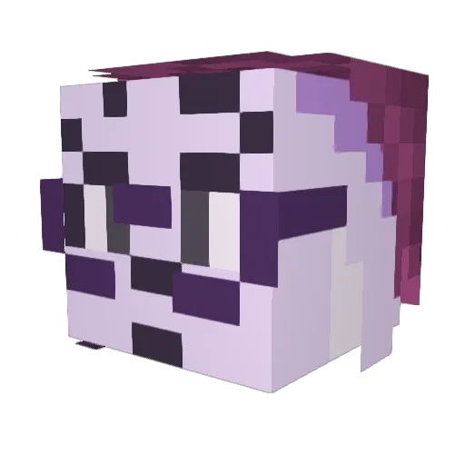 zetsubunny Minecraft avatar head, 3D render