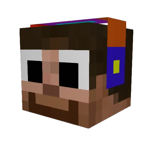 zetsumei101 Minecraft avatar head, 3D render