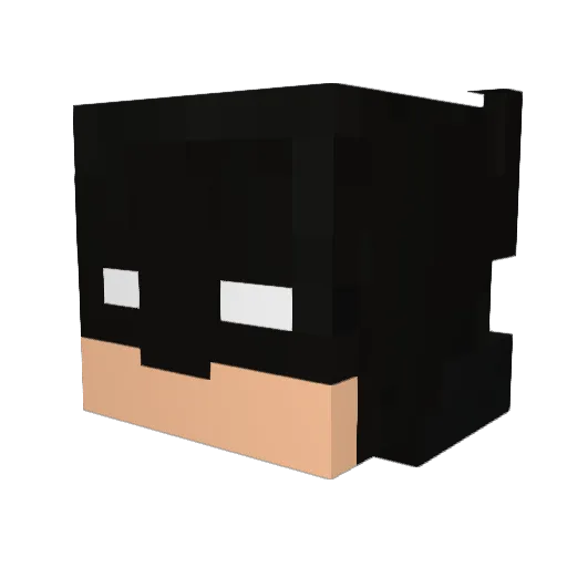 zeugmane Minecraft avatar head, 3D render