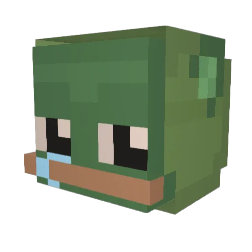 zeusarkhen Minecraft avatar head, 3D render
