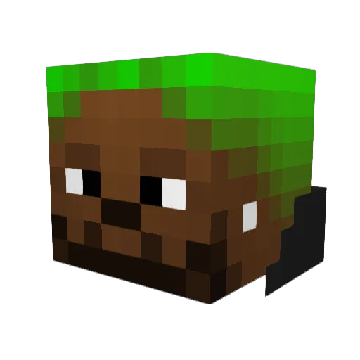 zeuztaz Minecraft avatar head, 3D render