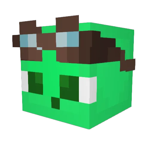 zev6 Minecraft avatar head, 3D render