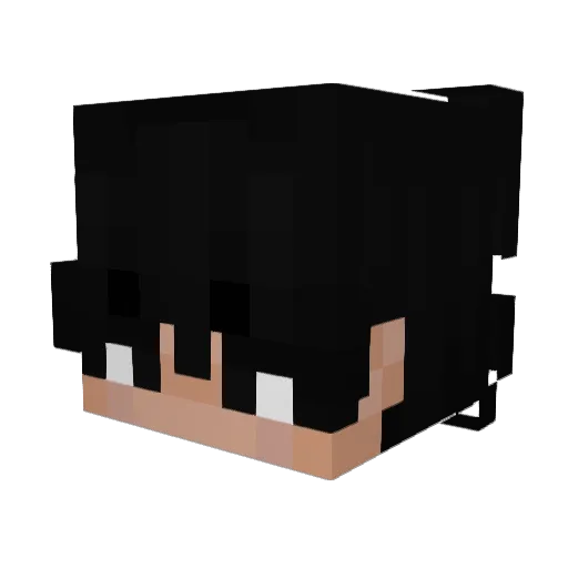 zexki Minecraft avatar head, 3D render