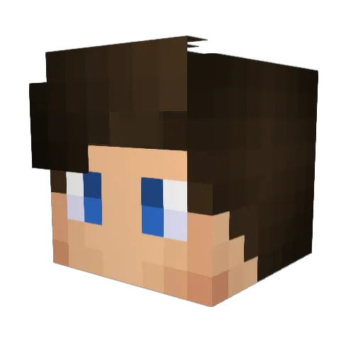 zexod Minecraft avatar head, 3D render