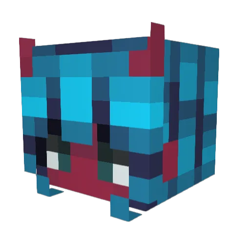zeyanda Minecraft avatar head, 3D render