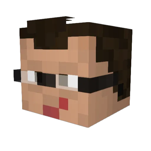 zeydcarey Minecraft avatar head, 3D render