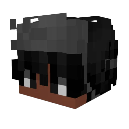 zezer_13 Minecraft avatar head, 3D render