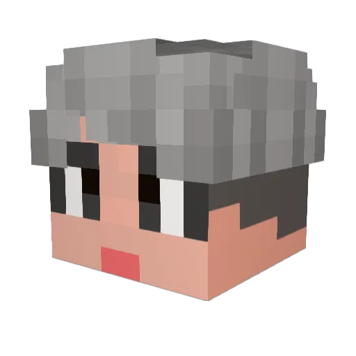 zezezee Minecraft avatar head, 3D render