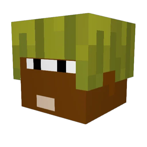 zezimn Minecraft avatar head, 3D render