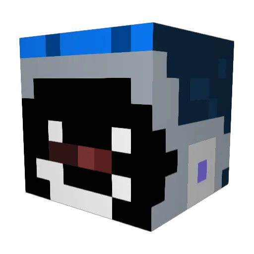 zezyrem Minecraft avatar head, 3D render