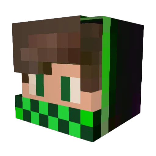 zfernandaz Minecraft avatar head, 3D render