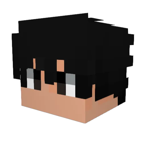 zfinishey Minecraft avatar head, 3D render