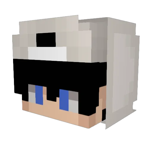 zfrxny_ Minecraft avatar head, 3D render