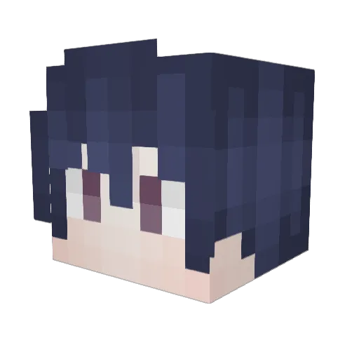 zfy163 Minecraft avatar head, 3D render