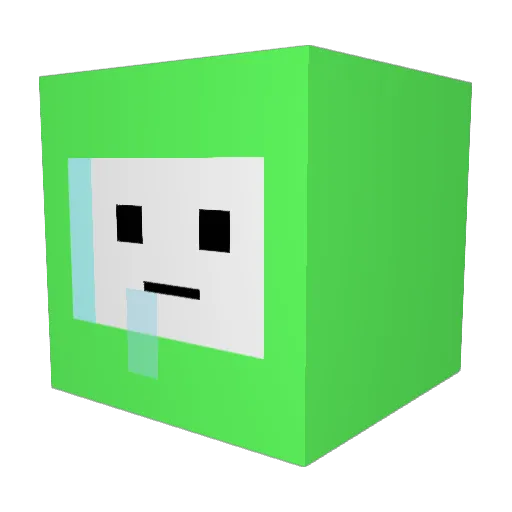 zg100ng Minecraft avatar head, 3D render