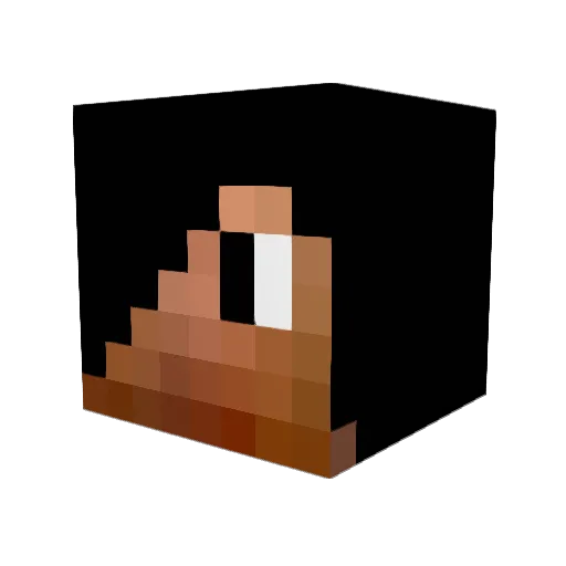 zgzgm Minecraft avatar head, 3D render