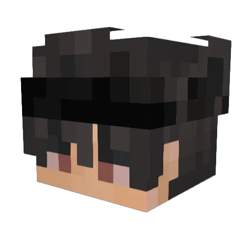 zh1ppo Minecraft avatar head, 3D render