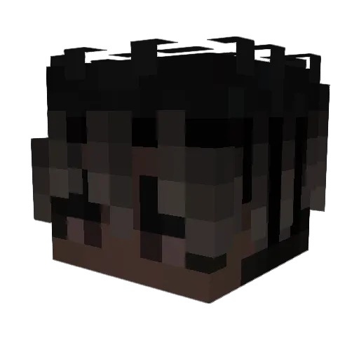 zh4l3x Minecraft avatar head, 3D render