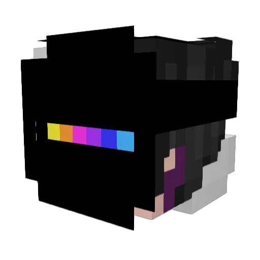 zhRase Minecraft avatar head, 3D render