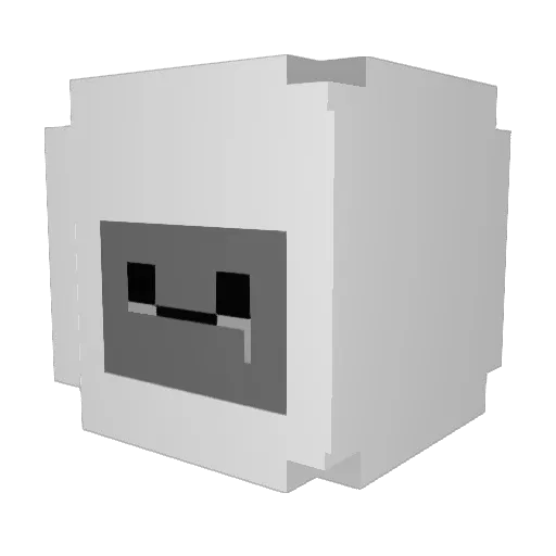 zhaigaga Minecraft avatar head, 3D render