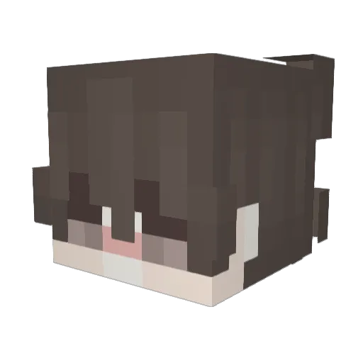zhaijia Minecraft avatar head, 3D render