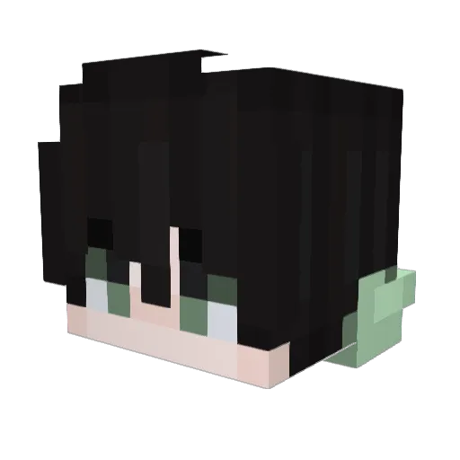 zhaimum Minecraft avatar head, 3D render