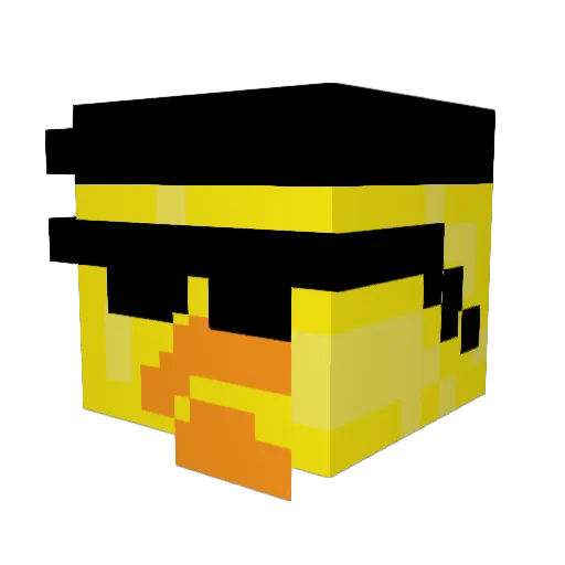 zhamto Minecraft avatar head, 3D render