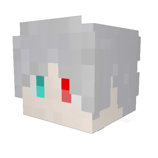 zhang4930 Minecraft avatar head, 3D render