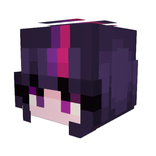 zhangchengye Minecraft avatar head, 3D render