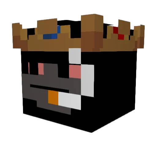 zhangsang1 Minecraft avatar head, 3D render