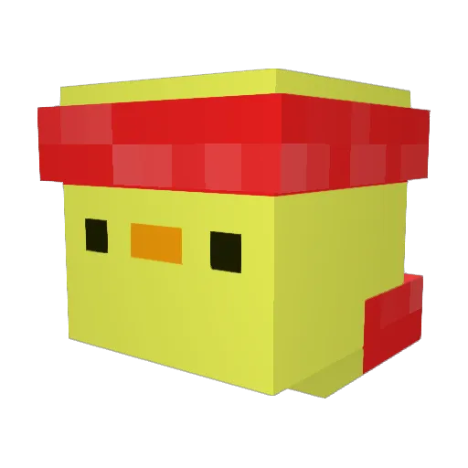zharl1e Minecraft avatar head, 3D render