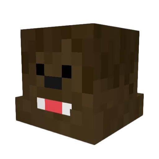zharloxc Minecraft avatar head, 3D render
