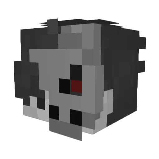 zhayed Minecraft avatar head, 3D render