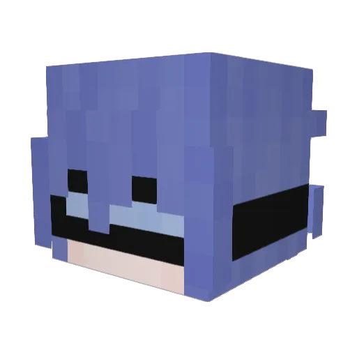 zheizi Minecraft avatar head, 3D render