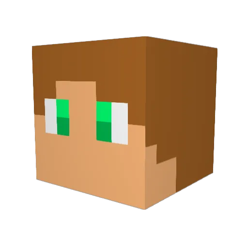 zheka09 Minecraft avatar head, 3D render