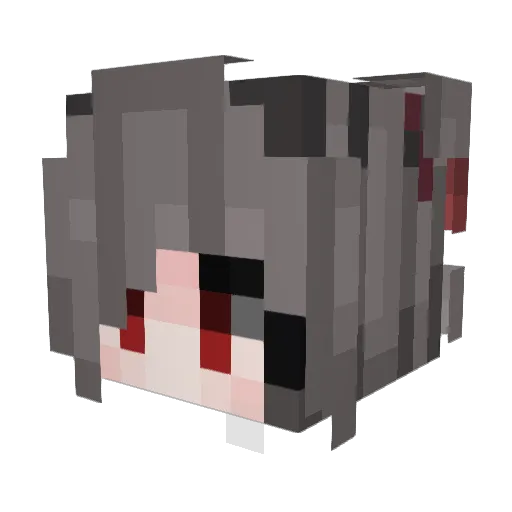 zhen1220 Minecraft avatar head, 3D render