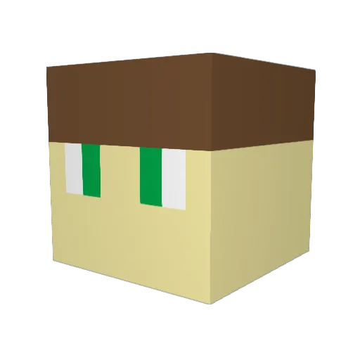 zhenya_chb Minecraft avatar head, 3D render