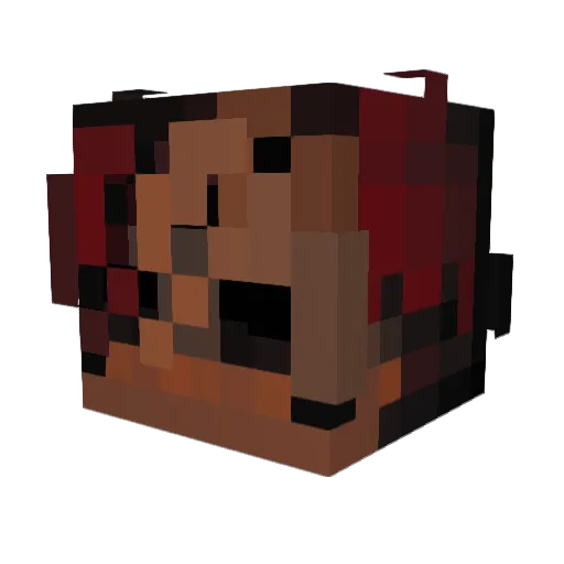 zheori Minecraft avatar head, 3D render