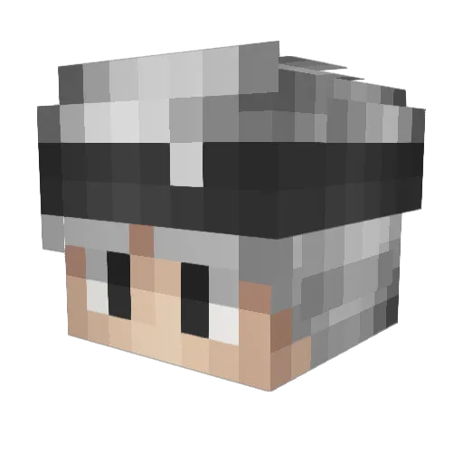 zheyn Minecraft avatar head, 3D render