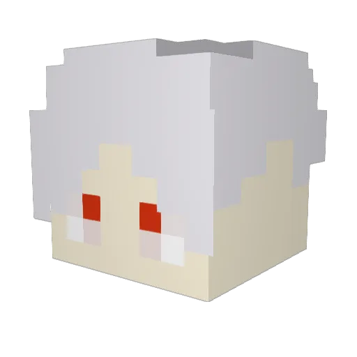 zhgy13 Minecraft avatar head, 3D render